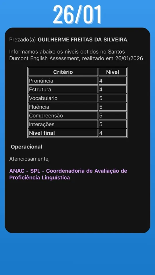 Aprovação ICAO 158